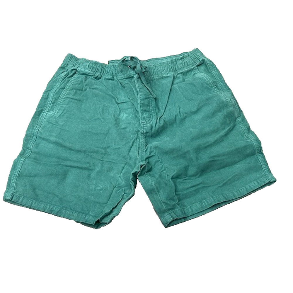 NWT Prana Mens Canyon Camp Shorts Corduroy Drawstring Waist Hiking Green Size XL
